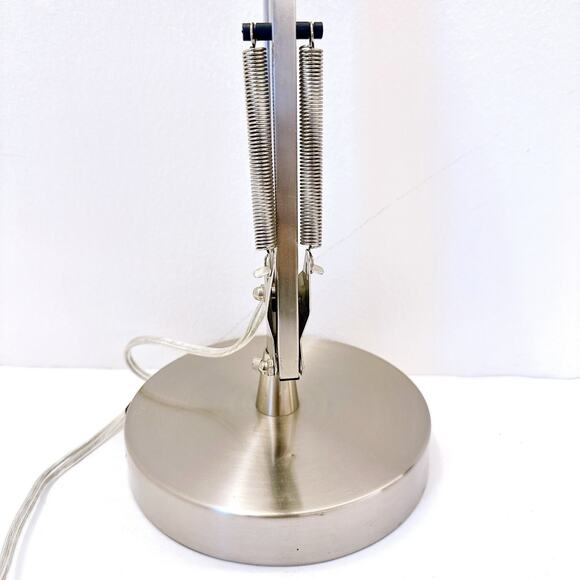 Interteck Architects Adjustable Desk Lamp Silver Powered Coated Metal Working - Picture 8 of 16